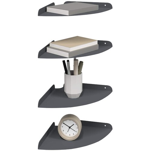  Lebdeća polica s policom 4 pcs Antracit 24 x 24 x 2,3 cm Slike