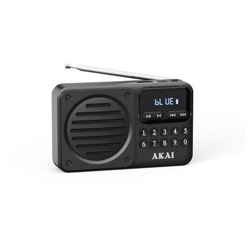 Akai radio prijenosni FM, AM, BT, LCD, USB punjiva baterija, crni APR-300BK Cijene