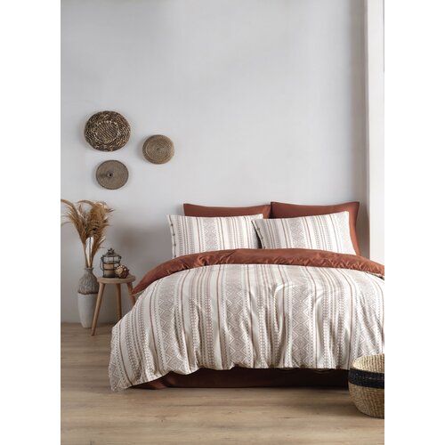 Lessentiel Maison komplet posteljina Coastal Trio, 200x220 cm, Terakota-Krem Cene