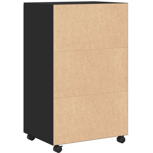 vidaXL Ormarić s kotačima crni 55 x 40 x 91 cm konstruirano drvo Cijene