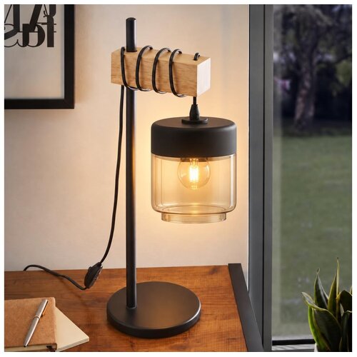 Brilagi Stona lampa NUBILA 1xE27/40W/230V braon/crna/dimljeno bež Slike