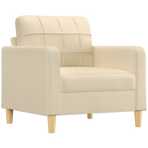  4-dijelni set sofa s jastucima krem od tkanine Slike