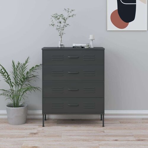 vidaXL Ladičar antracit 80 x 35 x 101,5 cm čelični Cene
