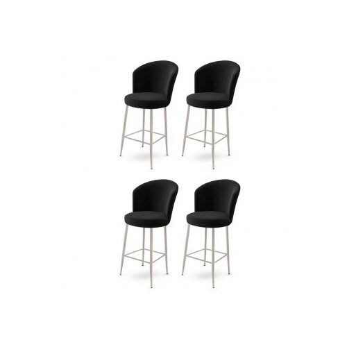 Hanah home Set barskih stolica Alta, 4 dijela, Crna Cene