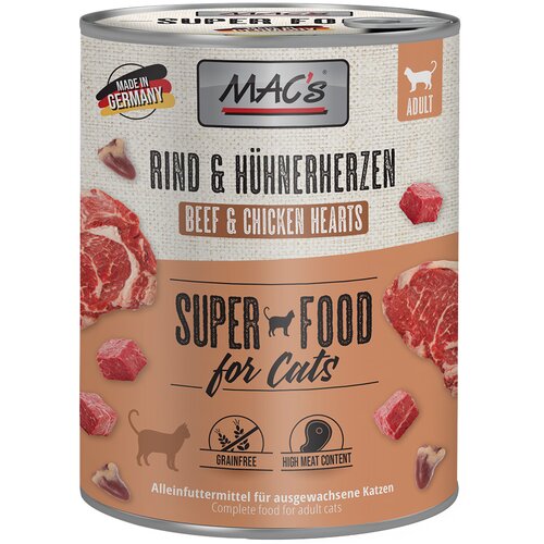 MAC's MAC´s Cat mokra hrana 6 x 800 g - Govedina i pileća srca Cijene