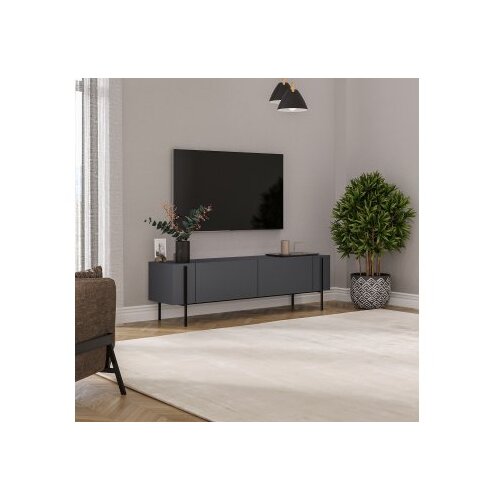 Hanah home TV komoda Herman, 160x45,6x31,4 cm, Antracit Slike