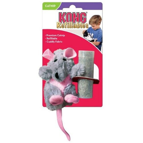 Kong Cat Refillable Catnip Rat Cene