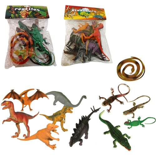  set plastičnih figurica dinosaurusa i gmizavaca Slike