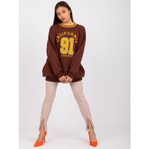 FANCY Sweatshirt-FA-BL-7650.40-dark brown Slike