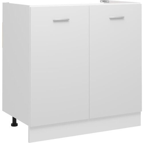 vidaXL Spodnja omarica za umivalnik bela 80x46x81,5 cm iverna plošča, (20621276) Cene