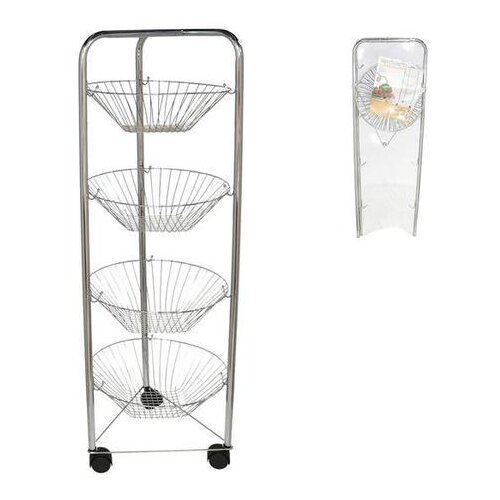  KO&amp;Scaron;ARA ZA VOĆE SA 4 ETAŽE 95*30CM METALNA Slike