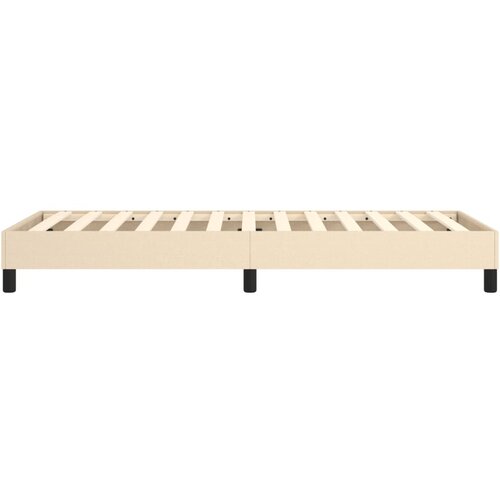  Okvir za krevet s oprugom krem 90x190cm od tkanine Slike