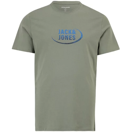 Jack & Jones Plus Majica plava / maslinasta / crna