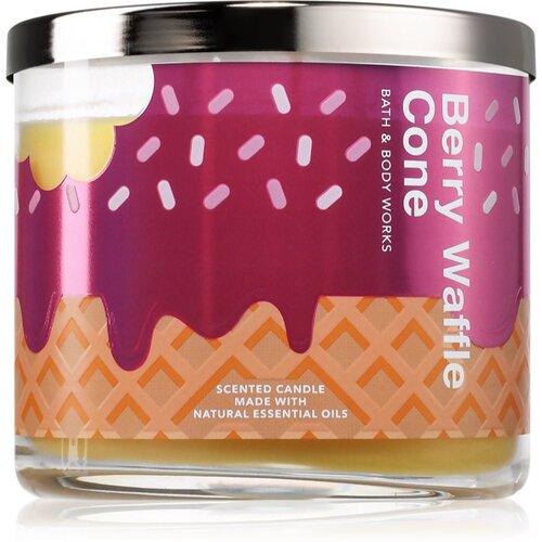 Bath & Body Works Berry Waffle Cone mirisna svijeća 411 g Cijene