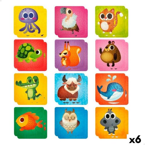  Igra Memorija Lisciani Dječje Puzzle Dodirna podloga 24 Dijelovi Slike