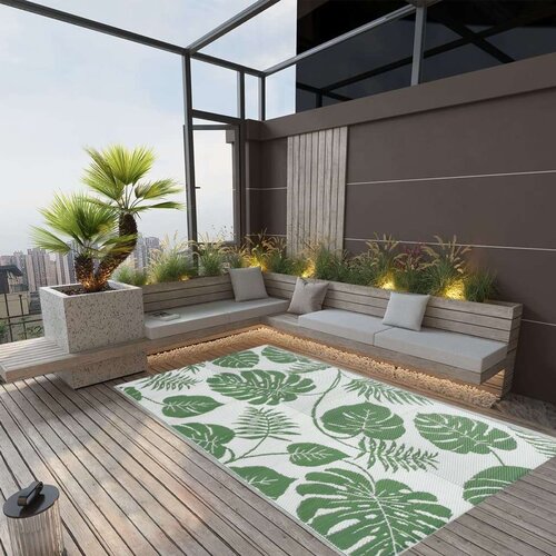 Vanjski tepih zeleni 160 x 230 cm PP Slike
