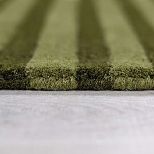 Flair Rugs Zelena ročno tkana volnena preproga 200x290 cm Conway Retro &amp;ndash; Slike