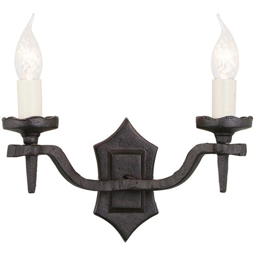 Elstead Lighting Elstead RY2B-BLACK - Zidno svetilo RECTORY 2xE14/60W/230V Cene