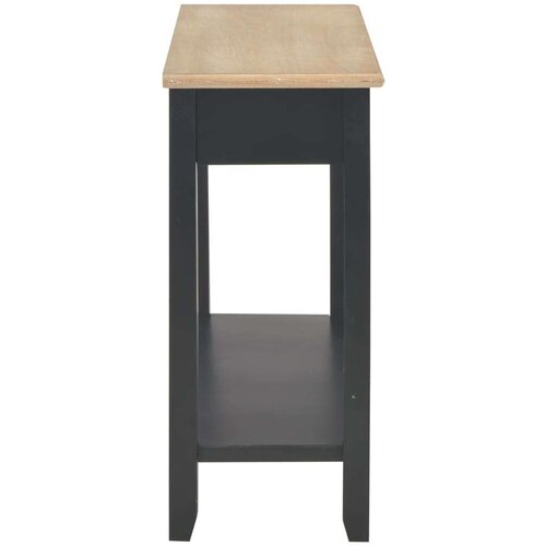  Konzolni stol crni 110 x 35 x 80 cm drveni Slike