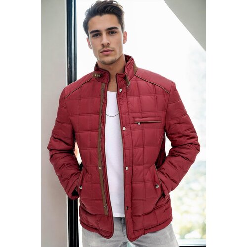 Dewberry M8640 MEN'S COAT-BURGUNDY-1 Cijene