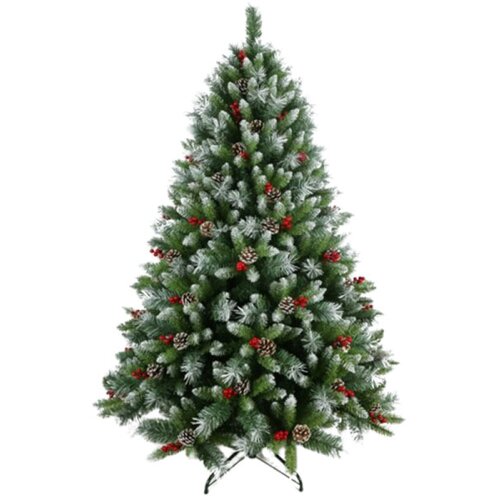 Olimp Sport Novogodi&scaron;nja jelka Snežna sa &scaron;i&scaron;arkama i bobicama 210 cm 220029 Cene