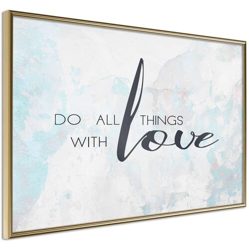  Poster - With Love 60x40 Slike