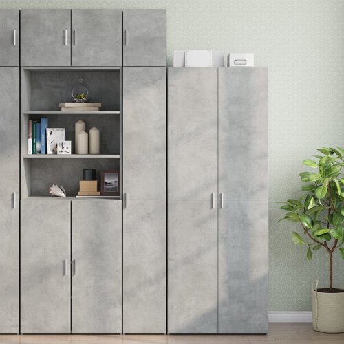 vidaXL Ozka omara za shranjevanje betonsko siva 30x42,5x225cm inž. les Cene