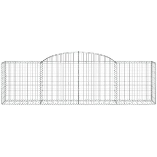  Lučne gabionske ko&amp;scaron;are 17 kom 300x50x80/100cm pocinčano željezo Slike