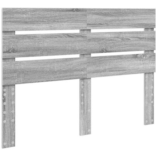  Okvir za krevet s uzglavljem Siva Sonoma 150 x 200 cm Slike