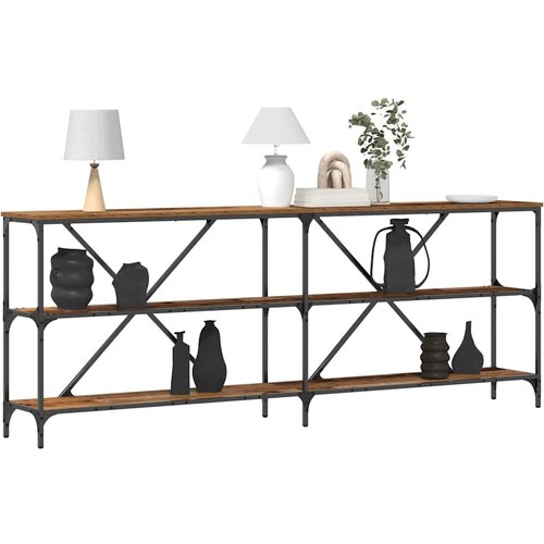  Konzolna stolica Staro drvo 200 x 30 x 75 cm Konstruirano drvo Slike