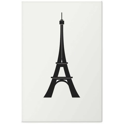  Plakat - Eiffel Tower Simple Black-and-White Graphic 29.7x42 Bez okvira Slike