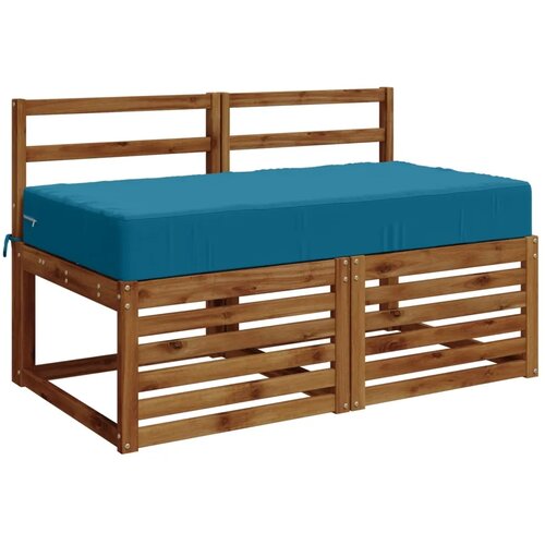  Jastuk za sjedalo SOEST 100% poliester Svjetloplava - Svjetloplava 120 x 80 x 15 cm Poliester Slike