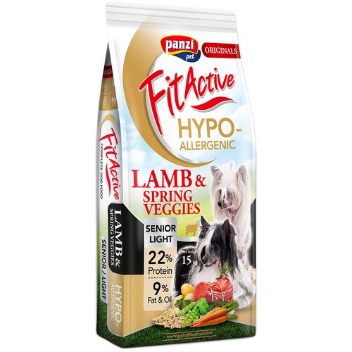 FIT ACTIVE Originals Senior Hypoallergenic z jagnjetino - Varčno pakiranje: 2 x 15 kg Cene