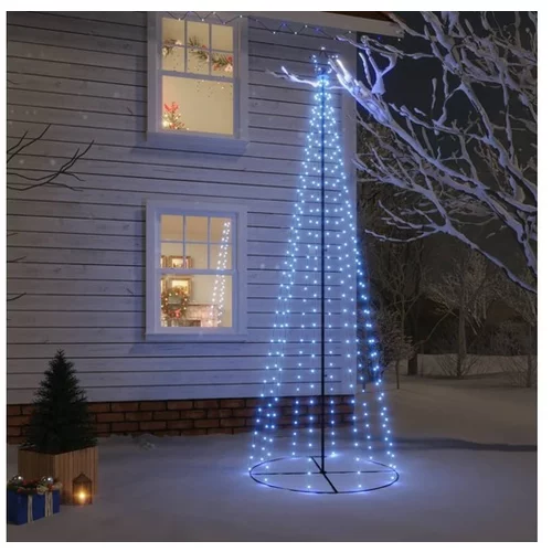  Novoletna jelka stožec 310 modrih LED lučk 100x300 cm
