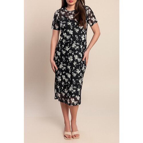 Fenzy Elegantna Midi Haljina S Printom, Crna Cijene