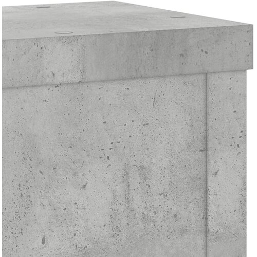  Stalci za biljke 2 kom siva boja betona 10 x 10 x 18 cm drveni Slike