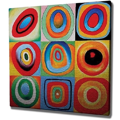 Vega Stenska reprodukcija na platnu Kandinsky , 45 x 45 cm Slike