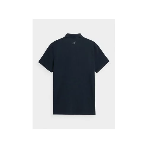 4f Polo majica SS23TPTSM039 Mornarsko modra Regular Fit