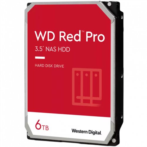 HDD Desktop WD Red Pro 3 5'', 6TB, 256MB, 7200 RPM, SATA 6 Gb/s Slike
