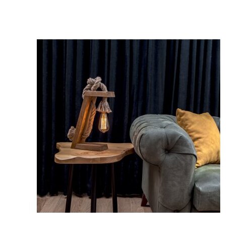 Opviq Stolna lampa SPOON, smeđe/ zlatna, 100% drvo ručni rad, 20 x 35 x 10 cm, duljina kabla 200 cm, 1 x E27 40 W, KN13 Cijene