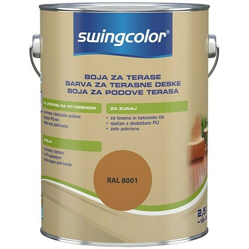SWINGCOLOR Barva za terasne deske (barva: rjava, 2,5 l) Cene