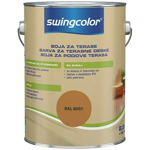 SWINGCOLOR Barva za terasne deske (barva: rjava, 2,5 l)