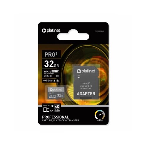 Platinet msd microsdhc+adapter PMMSD32UIII Slike
