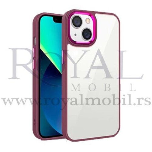  futrola clear sa bamperom za samsung A736 galaxy A73 5G bordo Slike