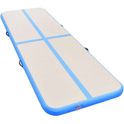  Strunjača na napuhavanje s crpkom 600 x 100 x 10 cm PVC plava Slike