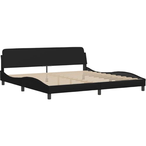  Okvir za krevet s uzglavljem crni 200x200 cm od umjetne kože Slike