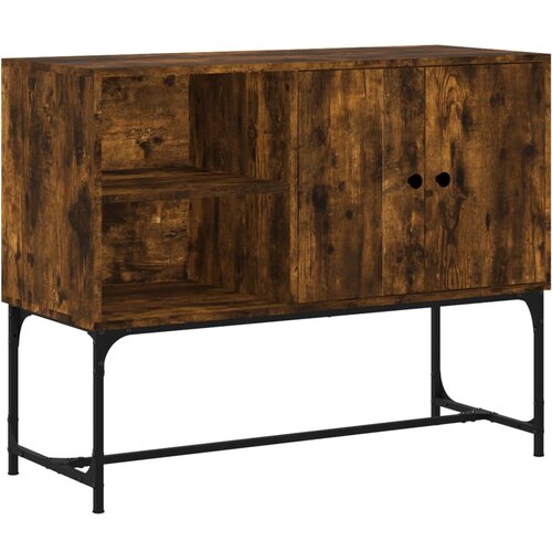 Maison Chic Komoda - Predalnik dimljeni hrast 100x40x79,5 cm inženirski les, (21718582) Cene