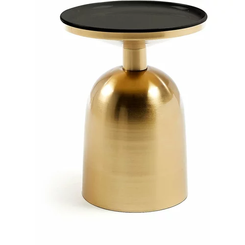 Kave Home pomoćni stolić u zlatnoj boji Goldman Physic, ø 37 cm