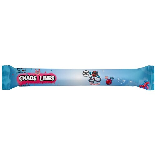 Chaos Candy Chaos Lines, bombone sa slatkim punjenjem, miks bobičastog voća, 26g Slike