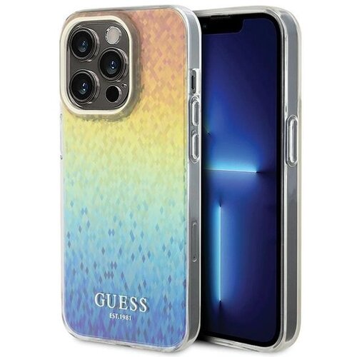 Guess IML FACETED MIRROR DISCO IRIDESCENT OVITEK ZA IPHONE 15 PRO, (21834315) Cene